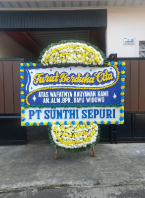 Papan Bunga Duka di Siantar Marimbun