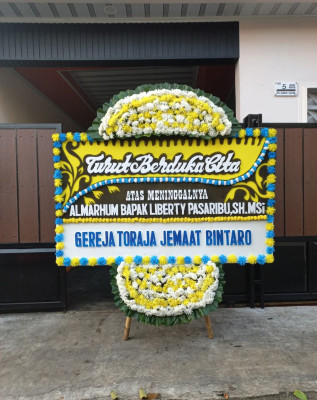 Papan Bunga Duka di Siantar Marimbun